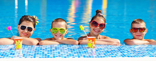 Kids at a Pool Party