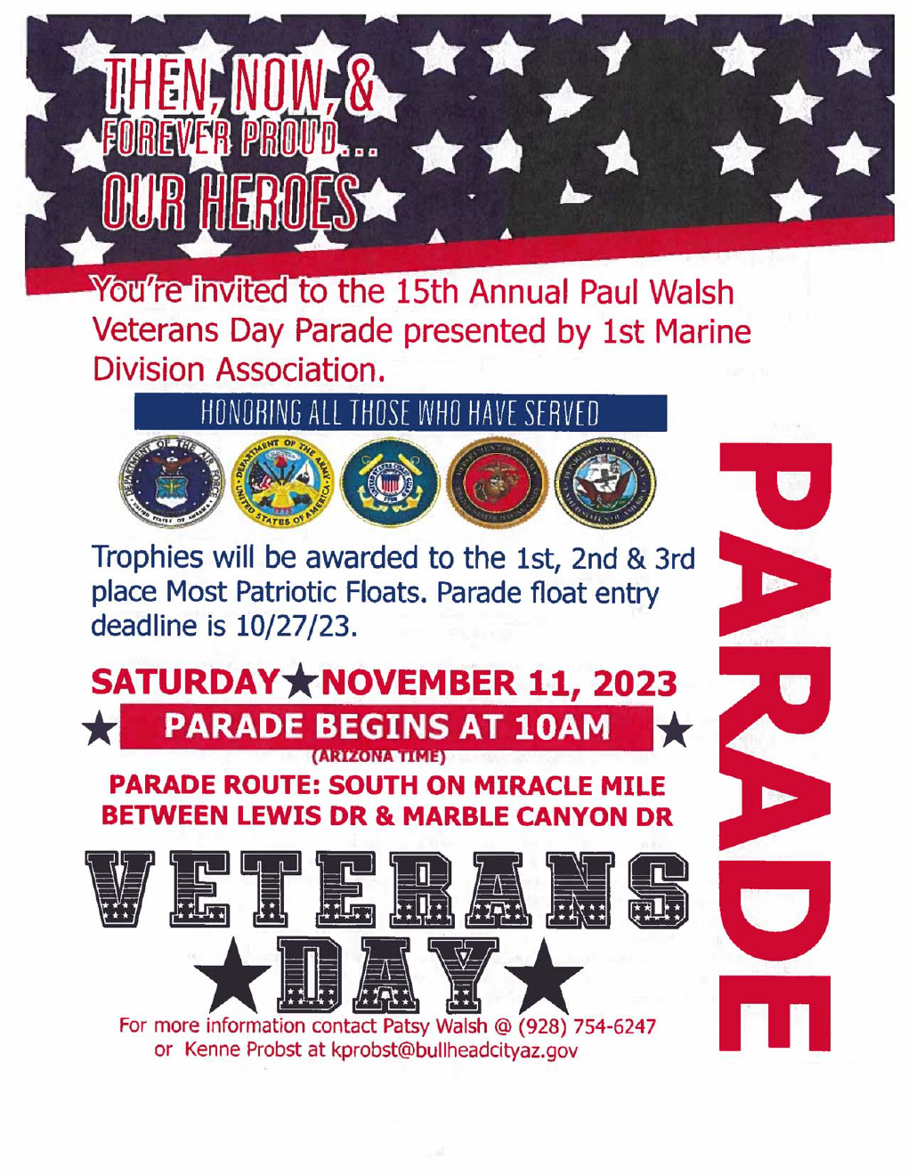 Veterans Day Parade Correct Flyer