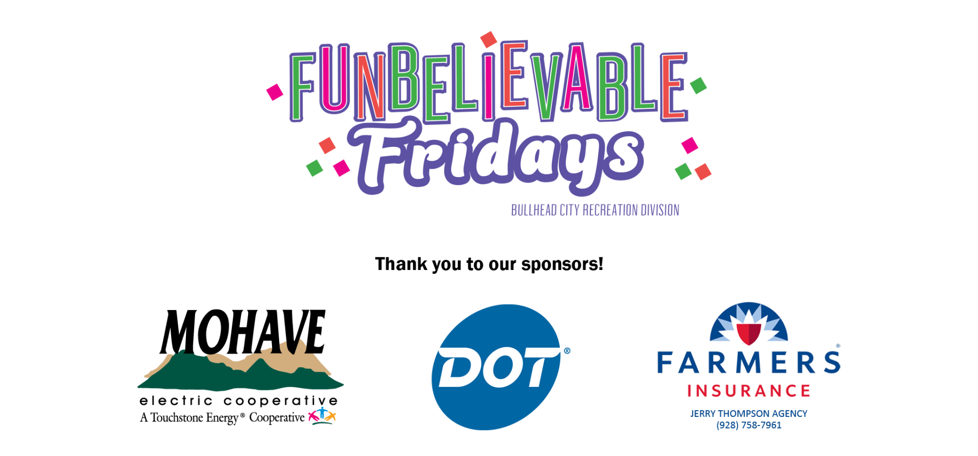 Fun Friday Sponsors